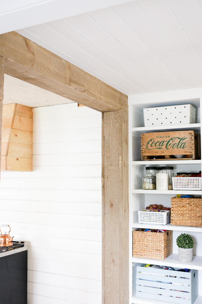 DIY Wood Beam Doorway - This Mamas Dance